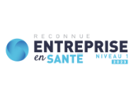 Logo de la certification Entreprise en santé, niveau 1.