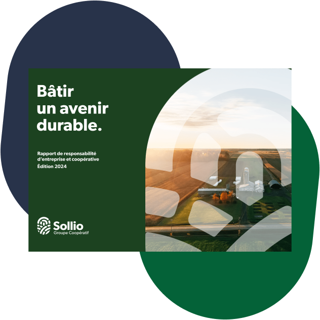 Couverture du rapport de responsabilité d'entreprise 2024.