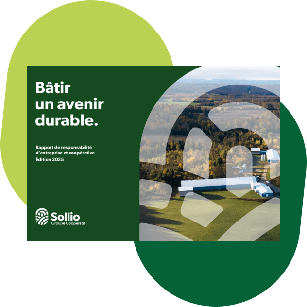 Couverture du rapport de responsabilité d'entreprise 2025.