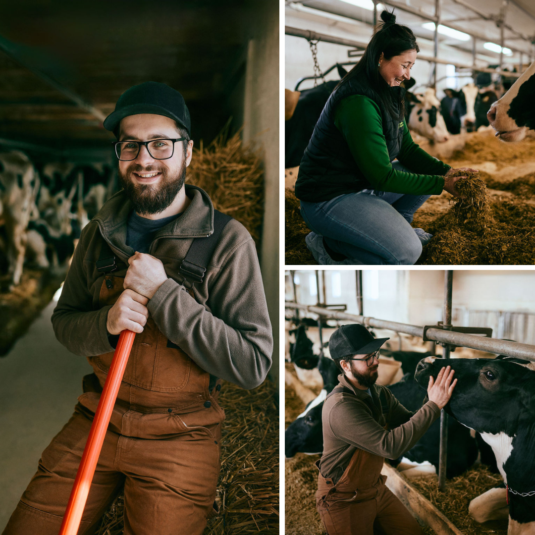 A photo montage of Mikael Breton's farm